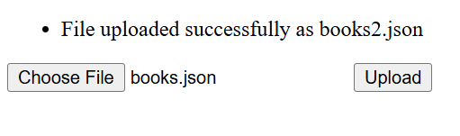 Screenshot of Flask Python file server update showing file upload functionality